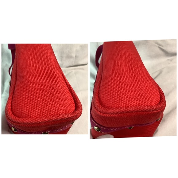 LOUIS VUITTON ANTIGUA CABAS MM TOTE RED/PURPLE - Picture 6 of 12